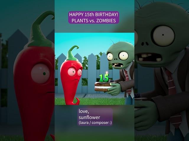 Happy Birthday #plantsvszombies #pvz #pvz2 #laurashigihara #supershigi #animation #3danimation