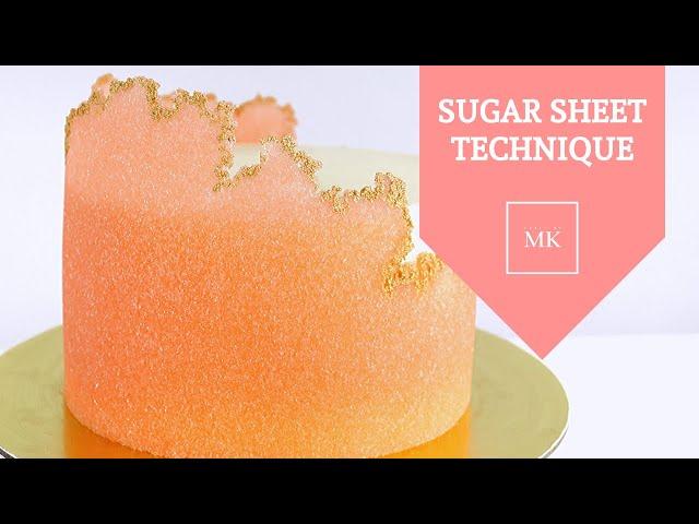 EASY SUGAR SHEET TECHNIQUE │ CAKE DECORATING │ CAKES BY MK