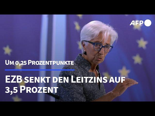 EZB senkt Leitzins auf 3,5 Prozent | AFP