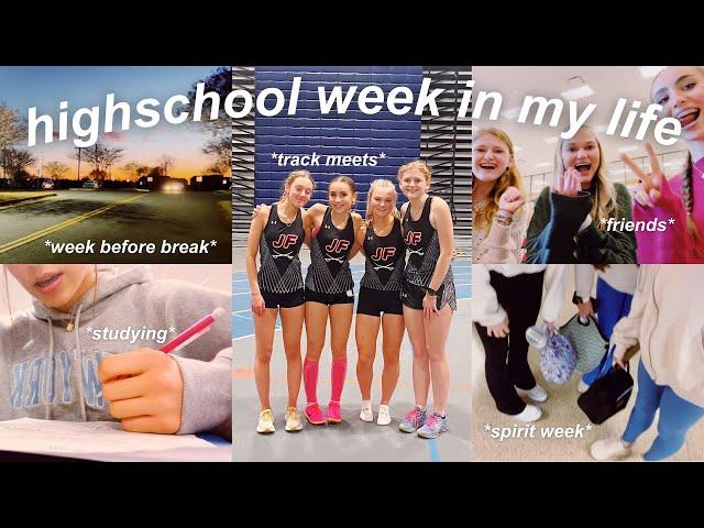 high school week in my life vlog *spirit week, track meets, friends, vlogmas + more*