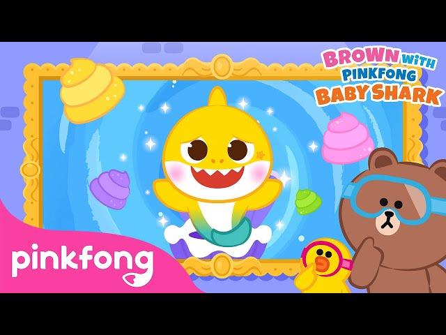 Baby Shark, The Thinker : What's the Matter, Baby Shark? | Potty Song | LINE Friends & Pinkfong