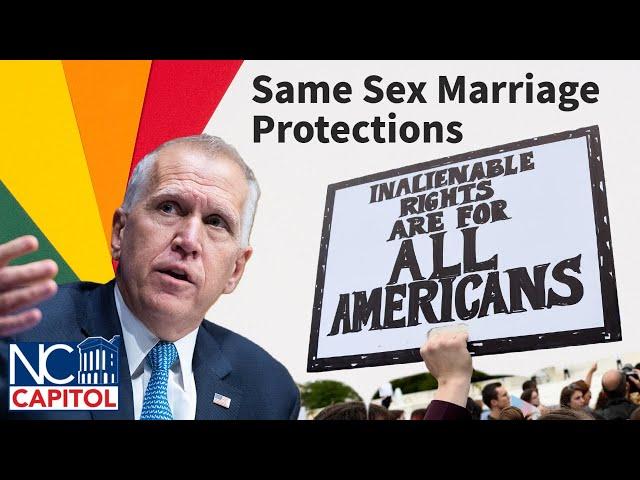 Tillis explains changing position on same sex marriage as historic bill passes