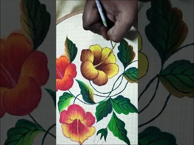 Flower Painting for Beginners | #flowerpainting #flowers #shorts #acrylicpainting