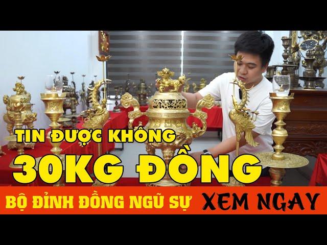 Báo giá Bộ đỉnh đồng ngũ sự 2024