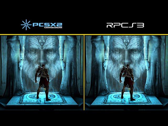 God of War | PCSX2 vs RPCS3 Comparison | PS2 / PS3