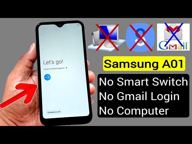 Samsung A01 (A015) FRP BYPASS/GOOGLE ACCOUNT REMOVE 2021 |Without PC