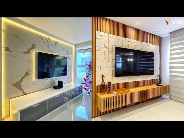 TV Unit Design For Living Room | TV Cabinet Design | TV Wall Panel  Interior |Wall Mount TV Cupboard