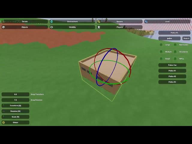 Unturned  Map Editor Speed build #001 Police Station