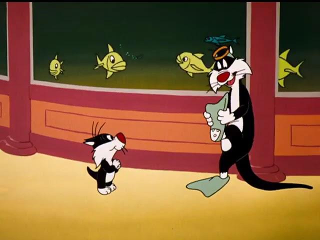 Sylvester and Sylvester Junior-name of episode "Fish and Slips"-Year of production 1962