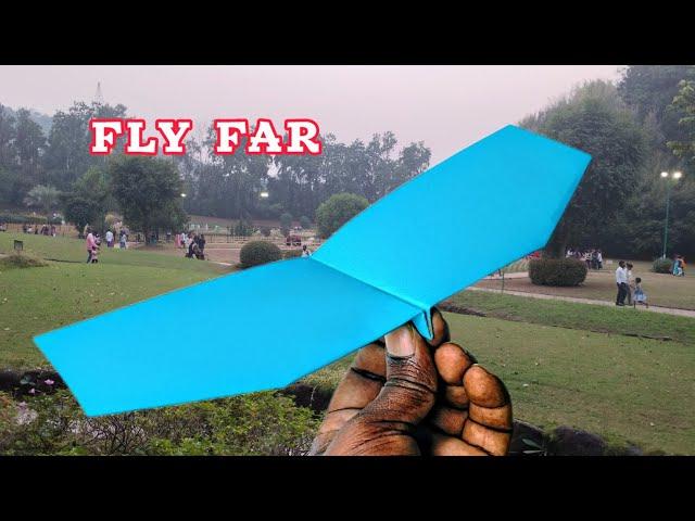 How To Make Paper Plane That Fly Far with a long wing