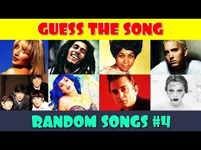 Guess the 50 Random Songs (Part 4) | Music Quiz