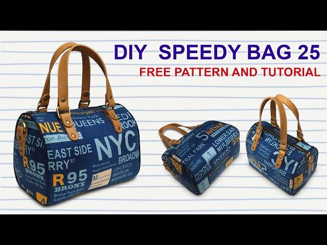 DIY - How to make Speedy Bag 25 - Tutorial Cara Membuat Tas Selempang Duffle Mini