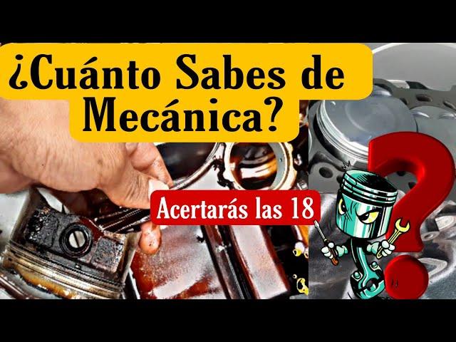 18 PREGUNTAS de MECÁNICA ‍  ¿Cuánto Sabes Realmente?