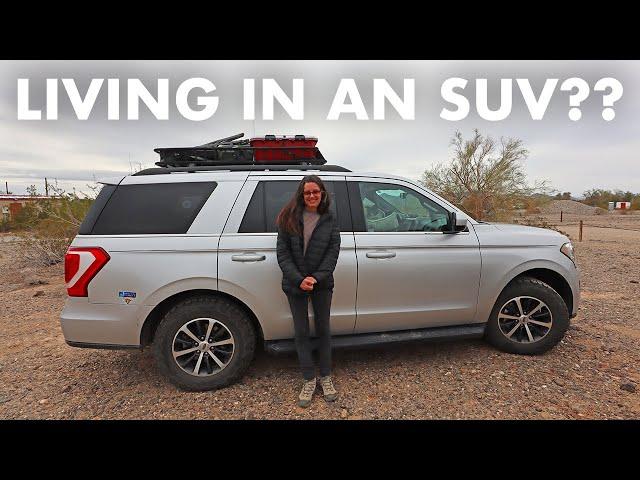 Full-Time SUV Living with Pets! (Ford Expedition Camping Setup Tour)