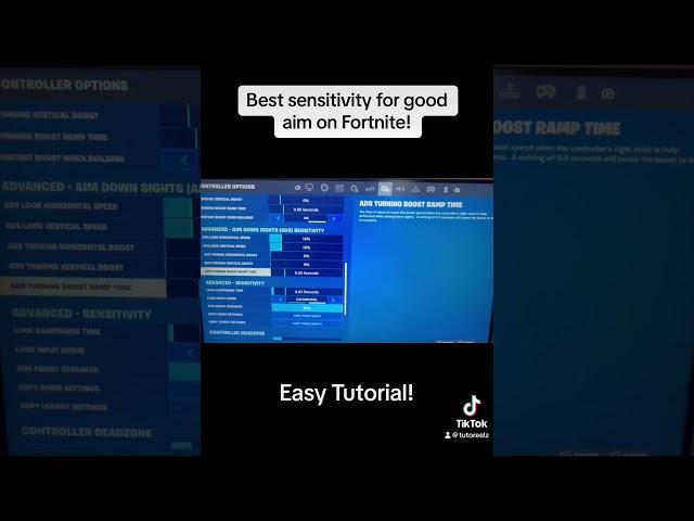 Best settings to fix aim on Fortnite! #fortnite #fortnitesettings #bestsettings