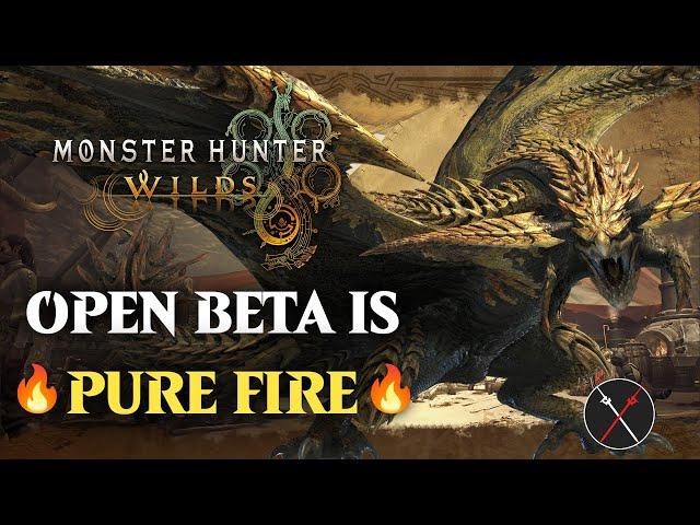 Monster Hunter Wilds BETA Gameplay REVIEW - IT'S ABSOLUTE FIRE!! (PS5)