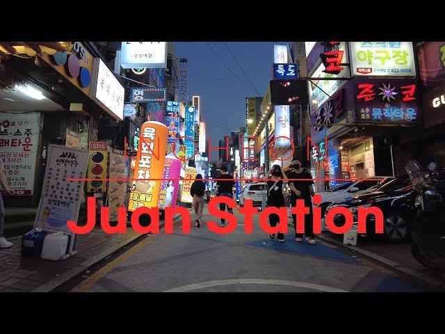 주안역 주변 번화가One of Incheon's downtown areas! This is the scenery of Juan Station4K All About Seoul