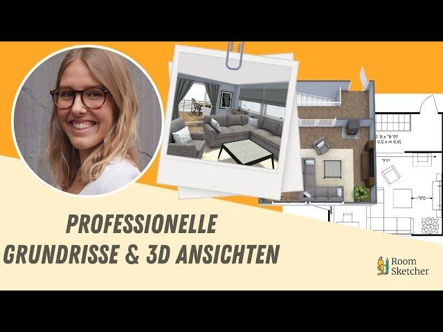 Professionelle Grundrisse & hochwertiges 3D mit RoomSketcher