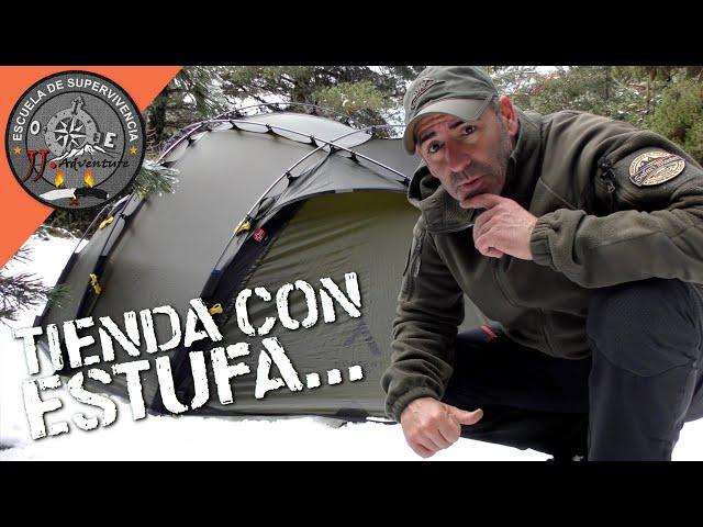  Nortent Vern 2 + titanium wood stove test | 2 person tent | Tienda de campaña con estufa de leña