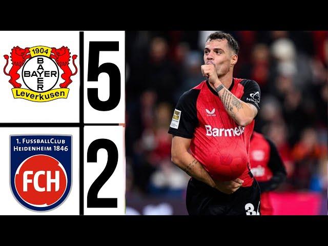  leverkusen - heidenheim (5-2 ) Highlights Bundesliga leverkusen dominates heidenheim