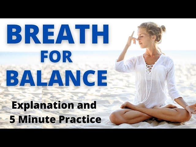 5 Minute Breathing Practice for Balance & Stress | Breathing Meditation | Breathing Exercises