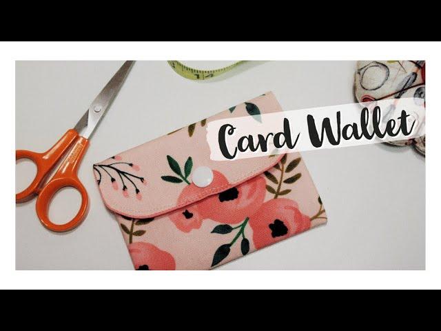 DIY Fabric Wallet | Full tutorial on my YouTube Channel: Sewing Time With Sarah