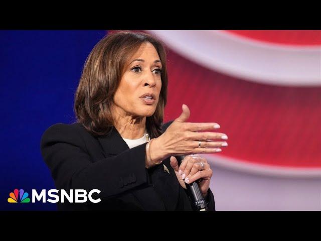 'Yes, I do': Harris confirms she believes Donald Trump is a fascist in town hall with voters