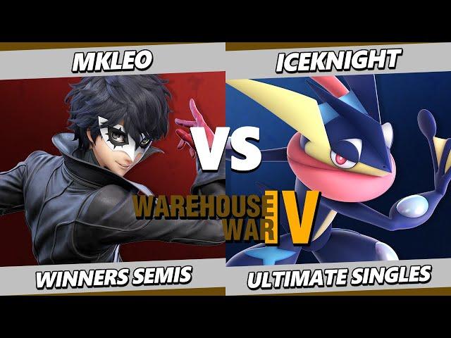 Warehouse War 4 TOP 8 - MkLeo (Pyra Mythra, Joker) Vs. IceKnight (Greninja) Smash Ultimate - SSBU