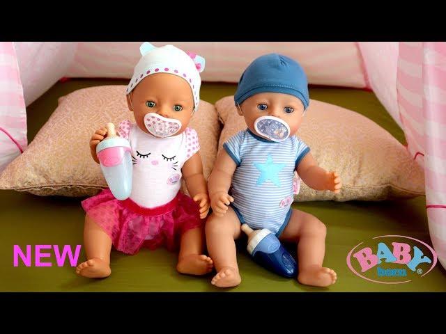 New Baby Born Interactive Dolls! Baby Dolls Care Routine Pretend Play with Nursery Toys