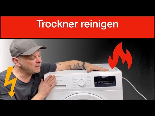 Trockner reinigen - Mit dem Reinigungsprogramm Wärmetauscher reinigen