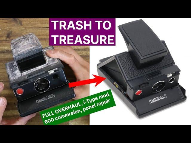 This SX-70 was crusty junk. Now it's an i-Type-ready beast!