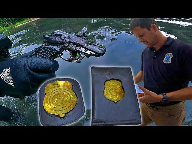 FBI Agent Gun & Badge Stolen | Scuba Divers Find Them In River!