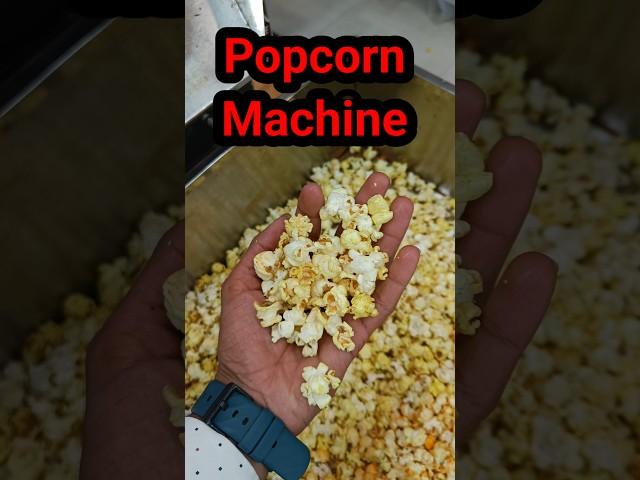 Popcorn Machine Manual Steel Body #business #shortvideo #popcornmachine #businessidea