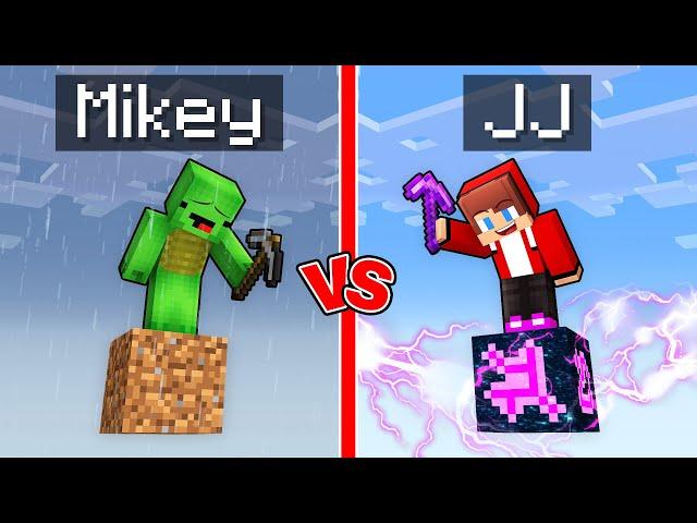 Mikey Block vs JJ Immortal Block Survival Battle in Minecraft (Maizen)