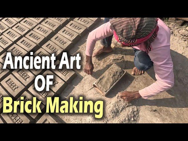 How to Make Mud Bricks | Ancient Art of Brickmaking | Handmade Technology to Make Brick