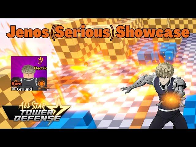 Jenos (Serious) Showcase (Genos One Punch Man OPM) All Star Tower Defense ASTD