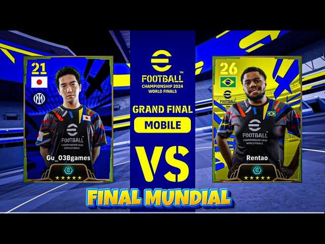 FINAL DO MUNDIAL DE EFOOTBOLL 24 MOBILE | eFootball™ Championship 2024 | WORLD FINALS