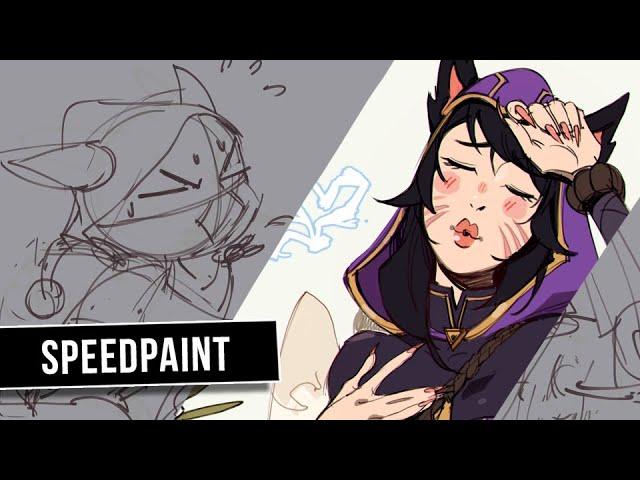 Ahri & Kennen - LoR Deck Doodles! #3  #speedpaint