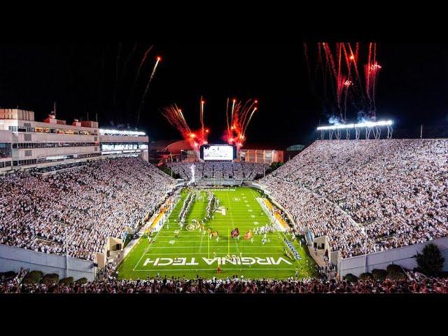 FB: Virginia Tech Football Enter Sandman entrance (Pitt)