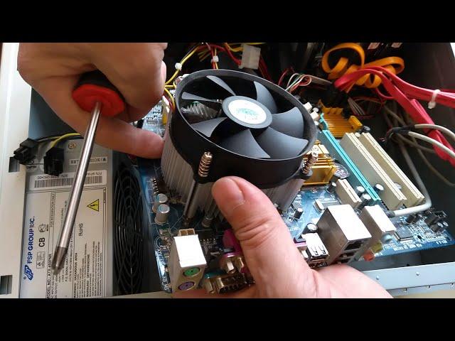 How to remove and replace the cooler on the processor? How to replace the thermal paste of the proce