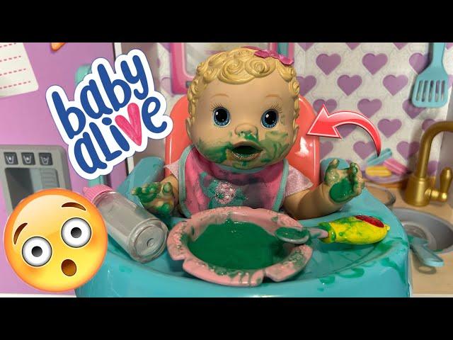 NEW Baby alive changing time doll Night routine  Huge mess! 