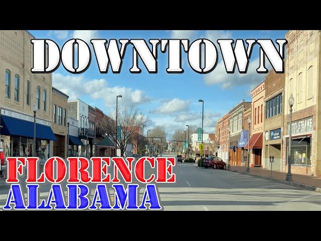 Florence - Alabama - 4K Downtown Drive