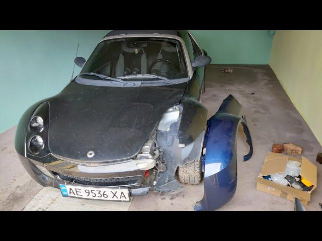 Як зняти переднє крило Smart Roadster 452