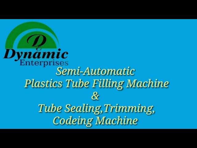 SEMI AUTOMATIC TUBE FILLING SEALING CODING TRIMMING MACHINE