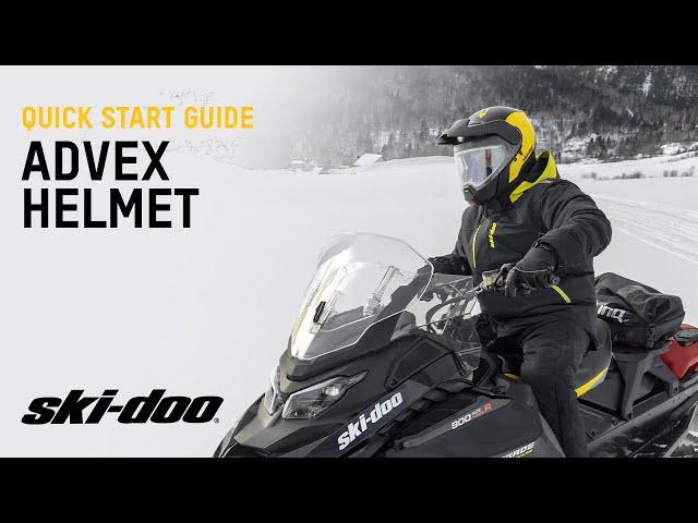 Ski-Doo Advex Helmet Quick Start Guide