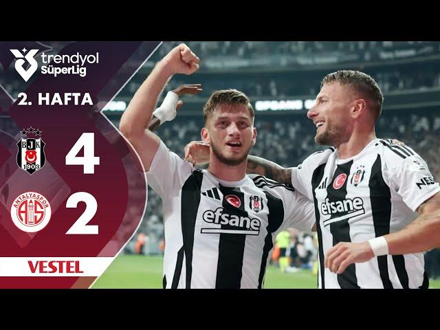 Vestel | Beşiktaş (4-2) Antalyaspor - Highlights/Özet | Trendyol Süper Lig - 2024/25