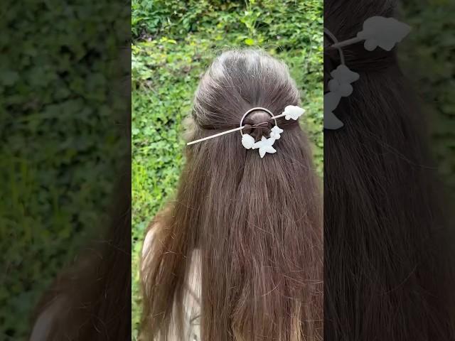 Easy DIY hair accessories 🩵 | Mermaid #mermaid #meerjungfrau #diy #tutorial #hair #hairstyle