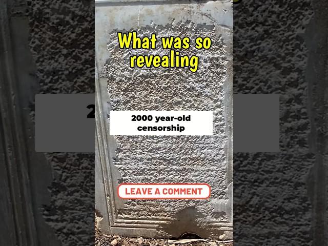 What is Written in Stone can and was Censored from History #shorts