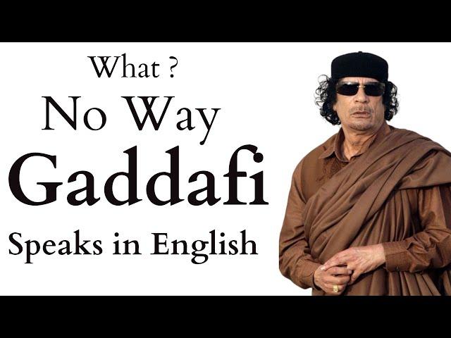 Gaddafi speaks in English [Secret Video Revealed] - AI Voice Cloning & Lip Sync