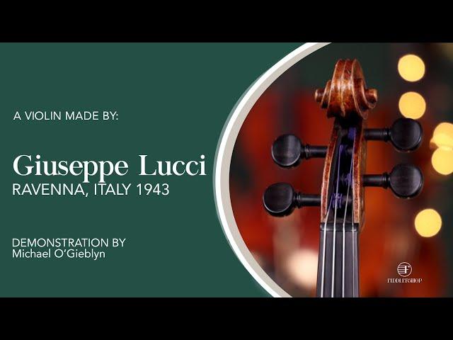 Giuseppe Lucci, Ravenna Italy, Violin 1943